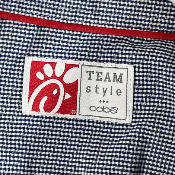 Chickfila Polo Womens Size Medium Blue Career Uniform - Picture 3 of 9
